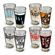 Beatles Album Covers Series 1 Pint Glass 4-Pack